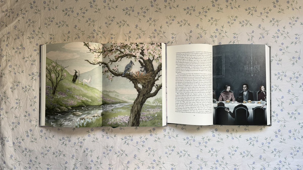 chapterlviii's tweet photo. i went with the last unicorn and the tenant of wildfell hall 🤍 https://t.co/Q38Af0dhXO
