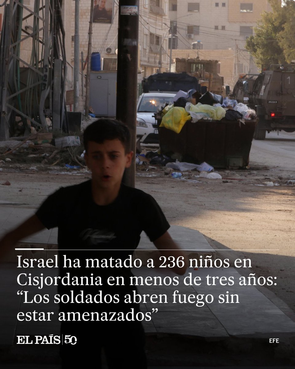 ElPaisAmericaCo's tweet photo. La violencia militar contra los menores palestinos no tiene precedentes desde 1967, cuando comenzó la ocupación israelí, según la organización B’Tselem https://t.co/wnDJgAJD7w https://t.co/PKER0i5FEi