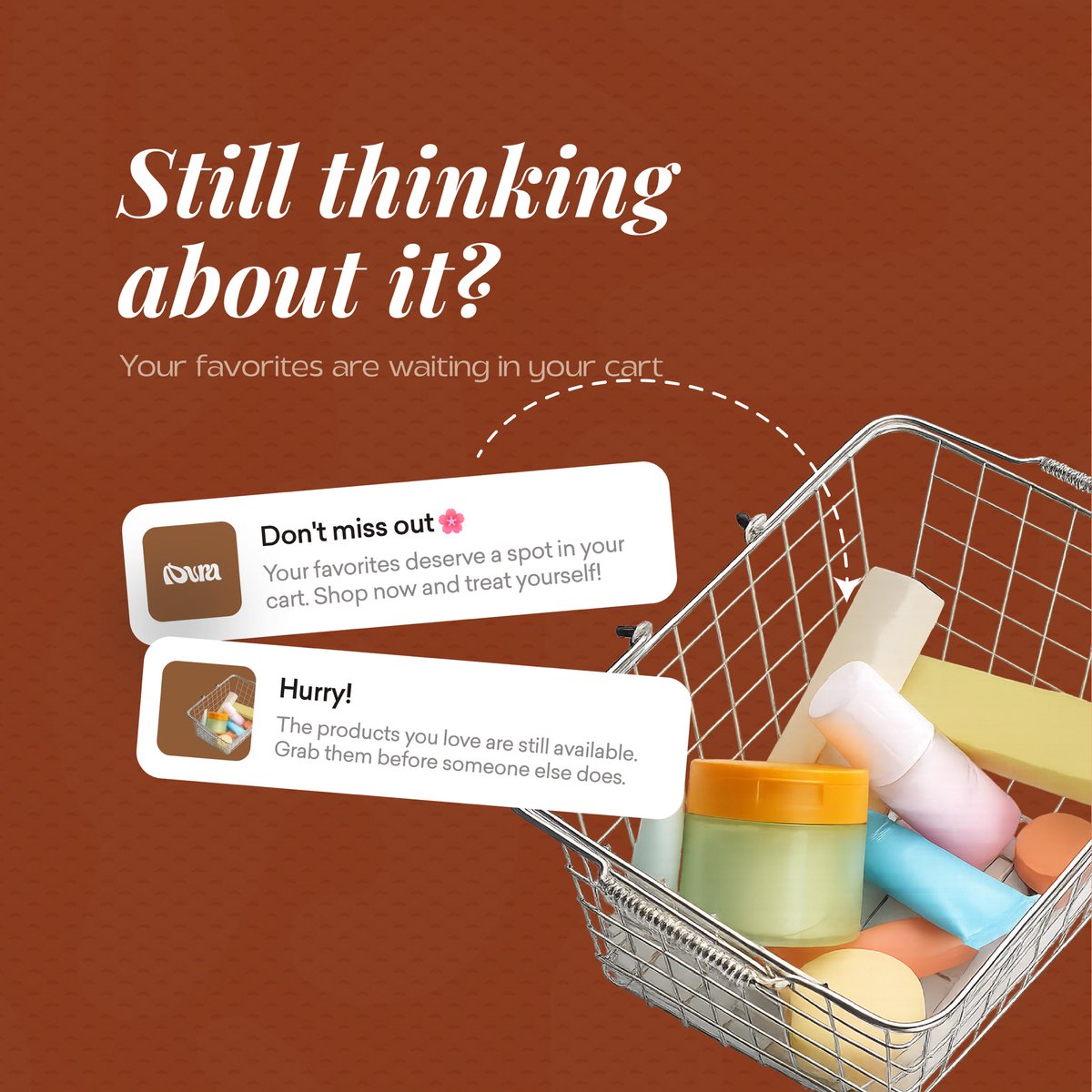 DefineNura's tweet photo. Not ready to buy yet but don’t want to forget your list? Put them in the cart and come back to it anytime. With Nura shopping for your essential skincare and cosmetics became easy. https://t.co/Izpc119bZH https://t.co/qEf4BuVfU4