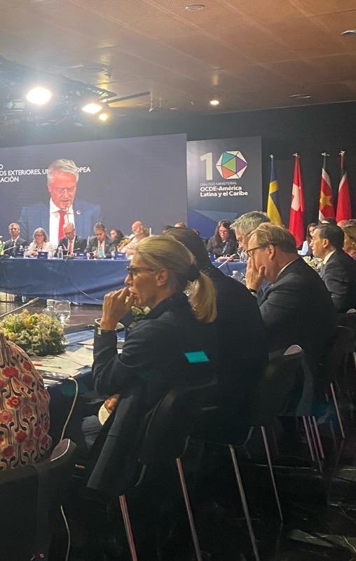 SilviaOECD's tweet photo. Tuve el honor de moderar el panel sobre una ALC con mejores políticas y una OCDE más latinoamericana en el Diálogo Ministerial OCDE–América Latina y el Caribe en Madrid, reafirmando la solidaridad y la cooperación con la región. https://t.co/k0JcWLYDMV
