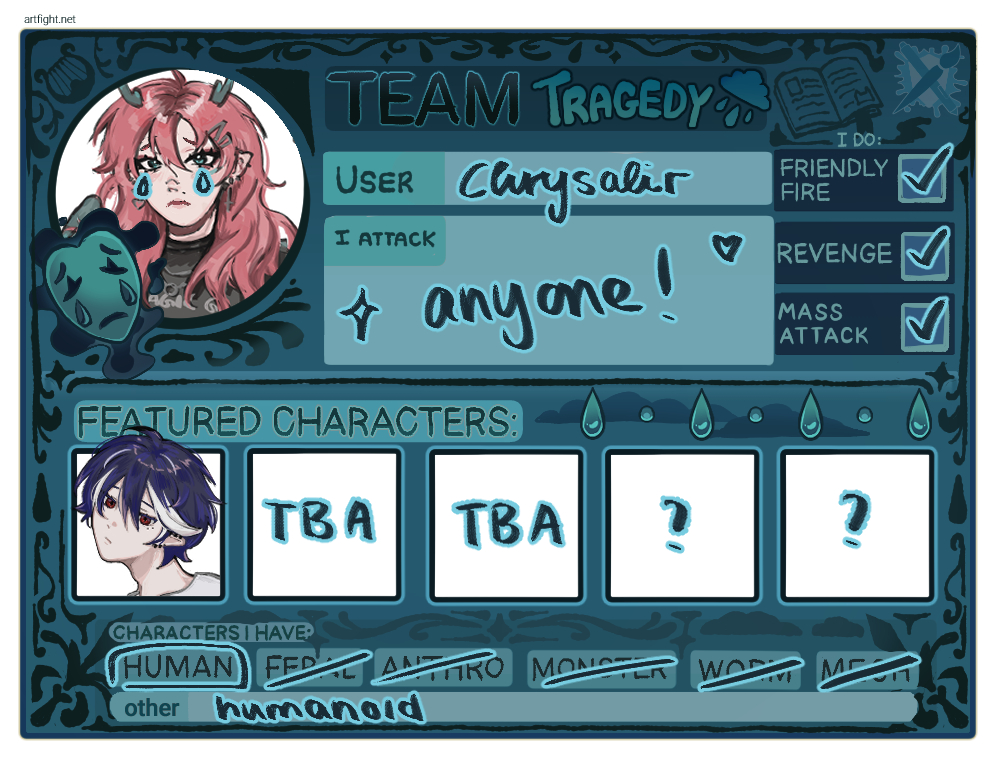 chrysalir's tweet photo. this is all i got (so far) 💔 #artfight2026 https://t.co/oGOKLAHS11