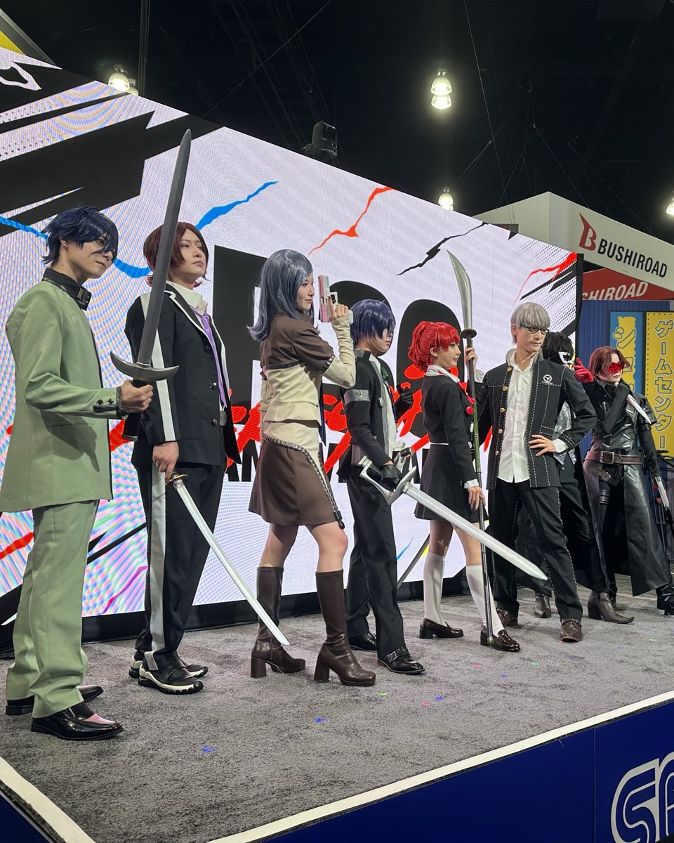 Atlus_West's tweet photo. Anime Expo 2026 has begun!

Head over to the SEGA ATLUS Booth SH#1300 now to get your day started:

📺 Interactive Persona 4 Revival Photo Op
🎮 Play the Metaphor: ReFantazio NSW2 Demo
🐻 Meet and grab a photo with Teddie & Persona cosplayers
🛍️ Buy themed merch from the shop

…and more fun activities throughout the weekend!

See you there ✨

#AX26 #P30th