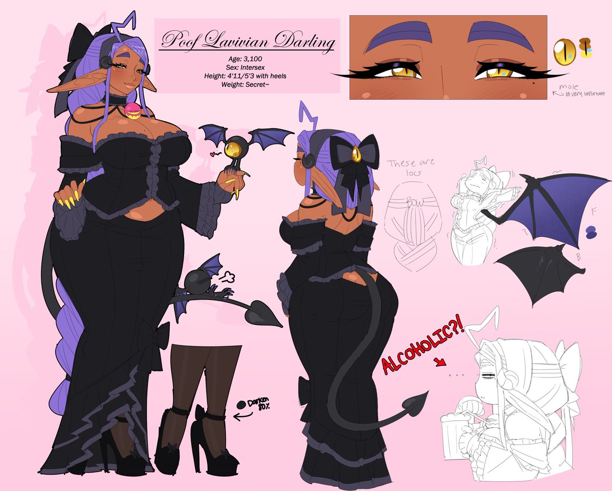 chknbunnyxd's tweet photo. finalized (hopefully) reference sheets for Poof and Syph https://t.co/ub3MMXEtdE