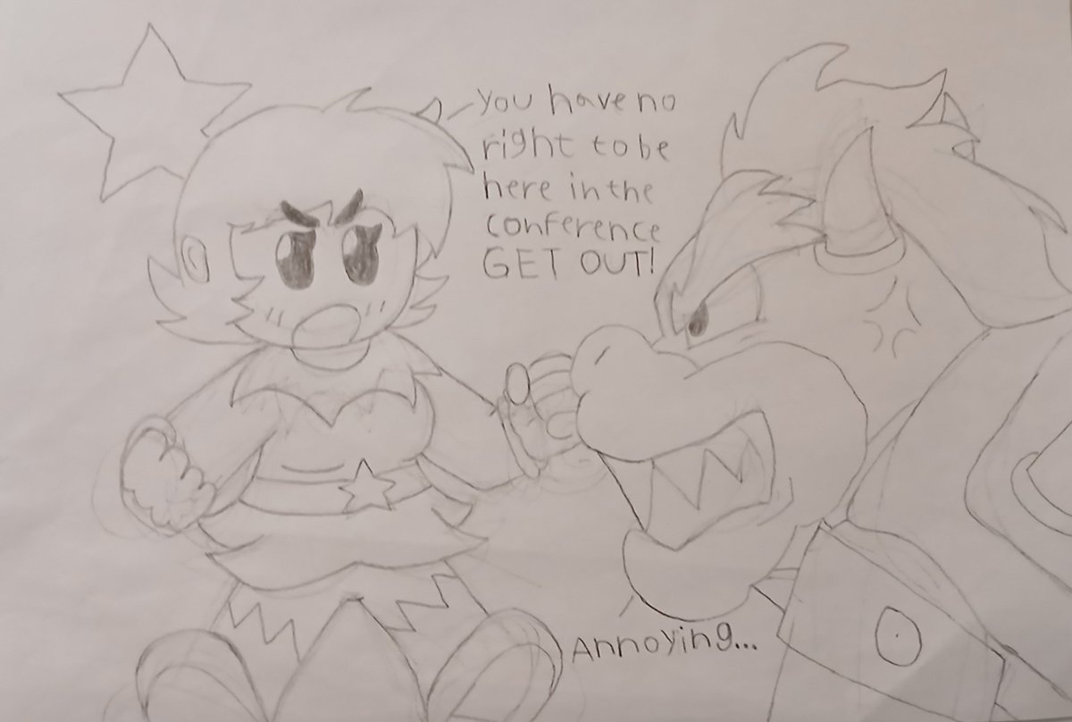 oko85153's tweet photo. Bowser and starlow first interaction in bowser inside story vs there interaction in brothership #starlow #bowser #marioandluigi https://t.co/LdklWxoAW6