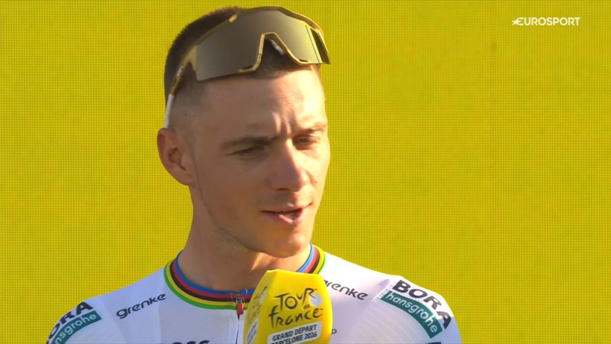 faustocoppi60's tweet photo. Remco Evenepoel: "I'm ready to whoop the asses of Pogacar, Vingegaard and that young French fella."*

*I'm not sure if I've heard it right.

 #TDF2026 https://t.co/jA3MfalwMO