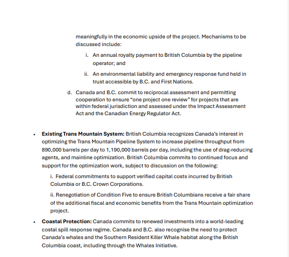 AdamMacVicar's tweet photo. NEW: Here is what the agreement between the Government of Canada and BC says about a new coastal pipeline from Alberta. https://t.co/xKnbsEtJ3X