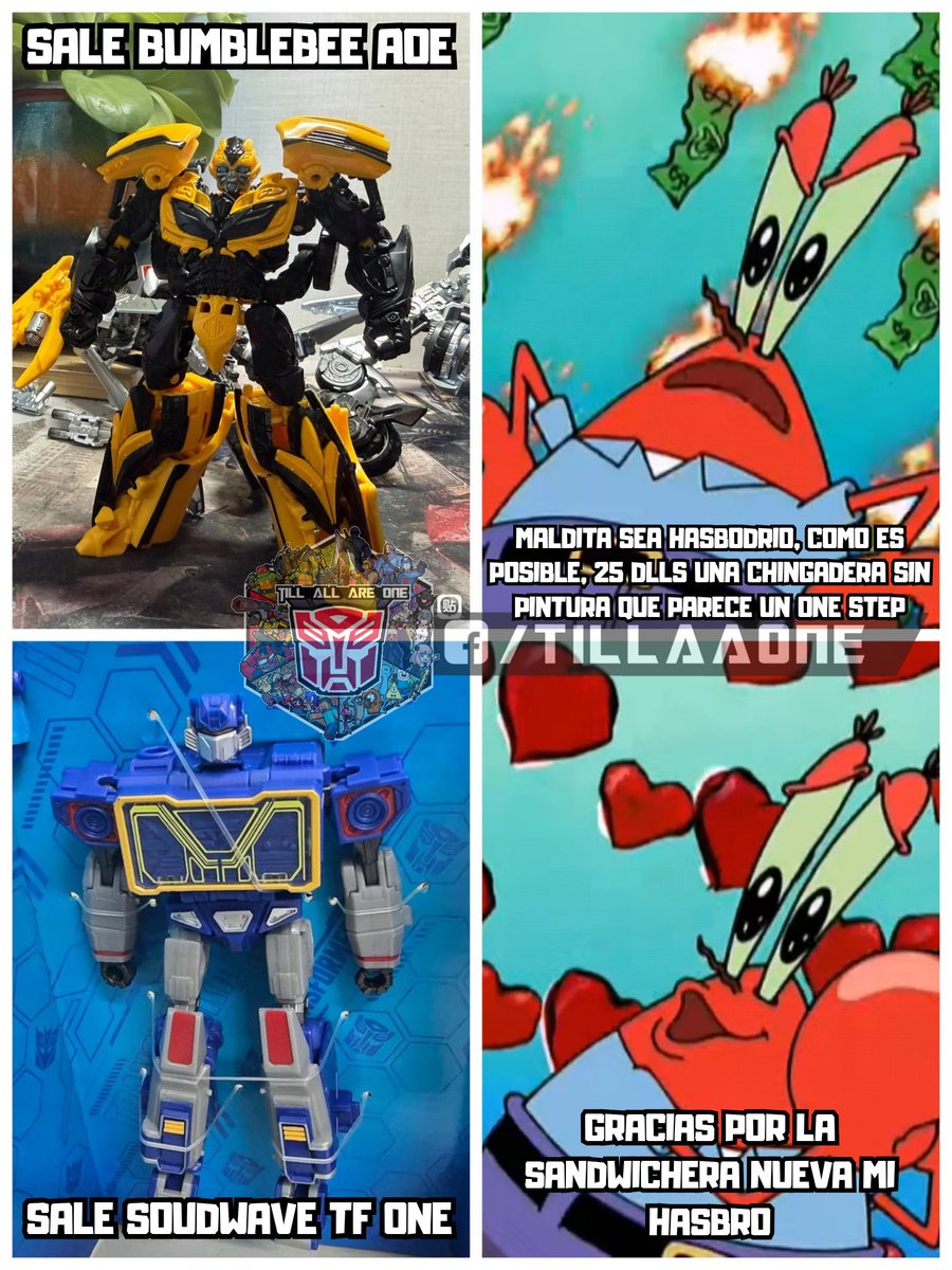 TAAO_OFFICIAL's tweet photo. Estoy feliz y enojado

Ustedes que opinan de el nuevo Bumblebee y Soudwave?

-Izred https://t.co/gMLX0RjIeK