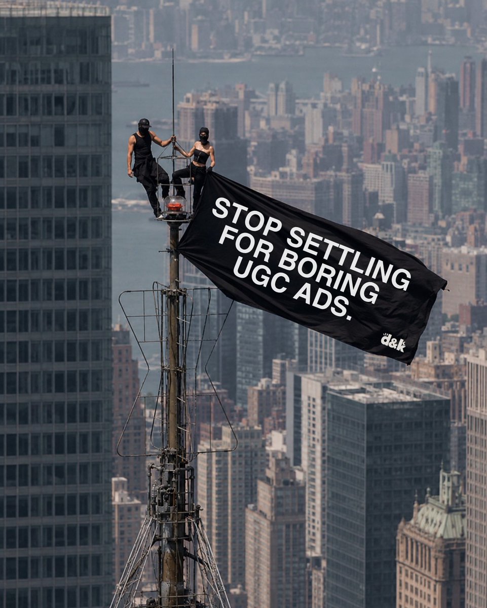 dayandknightugc's tweet photo. In case you missed it..

Oh ya, and we got you covered with creative UGC ads that don’t suck. 🤜🤛
#ugc #ugcagency #adagency #empirestatebuilding https://t.co/015KZwk68c