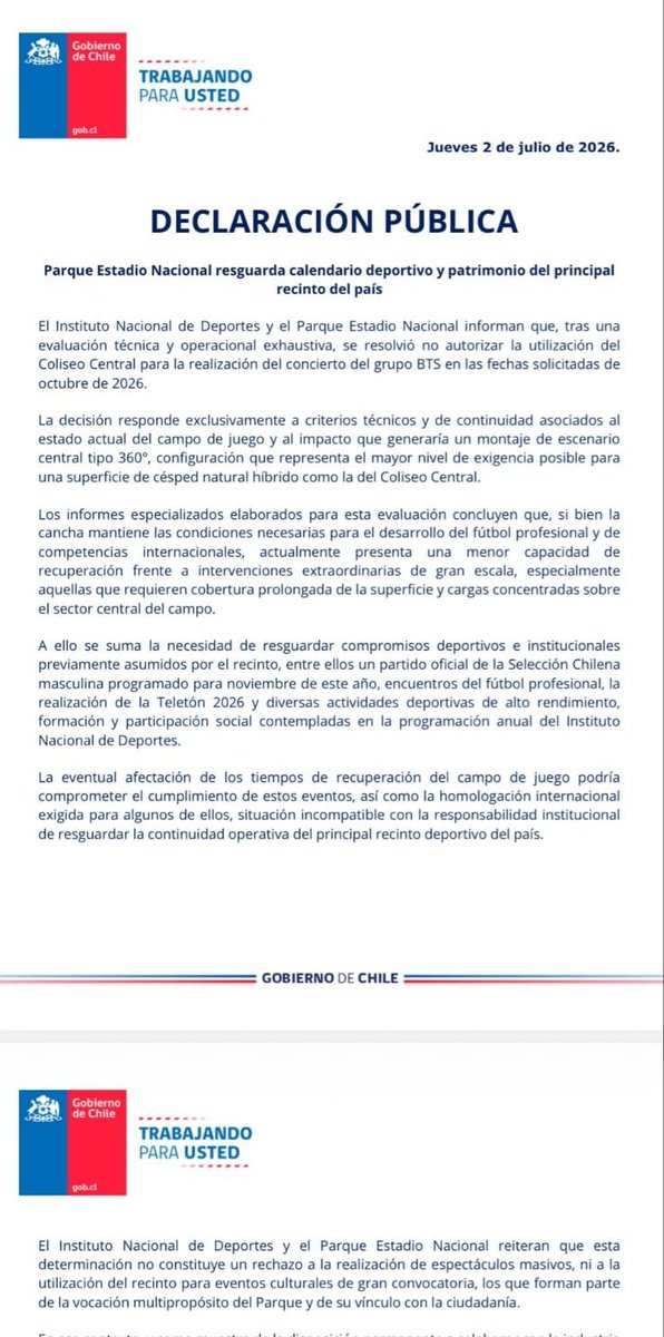 IangKook's tweet photo. @yooncvs Aquí hay otro del gobierno de chile https://t.co/bkAEc7a0Px