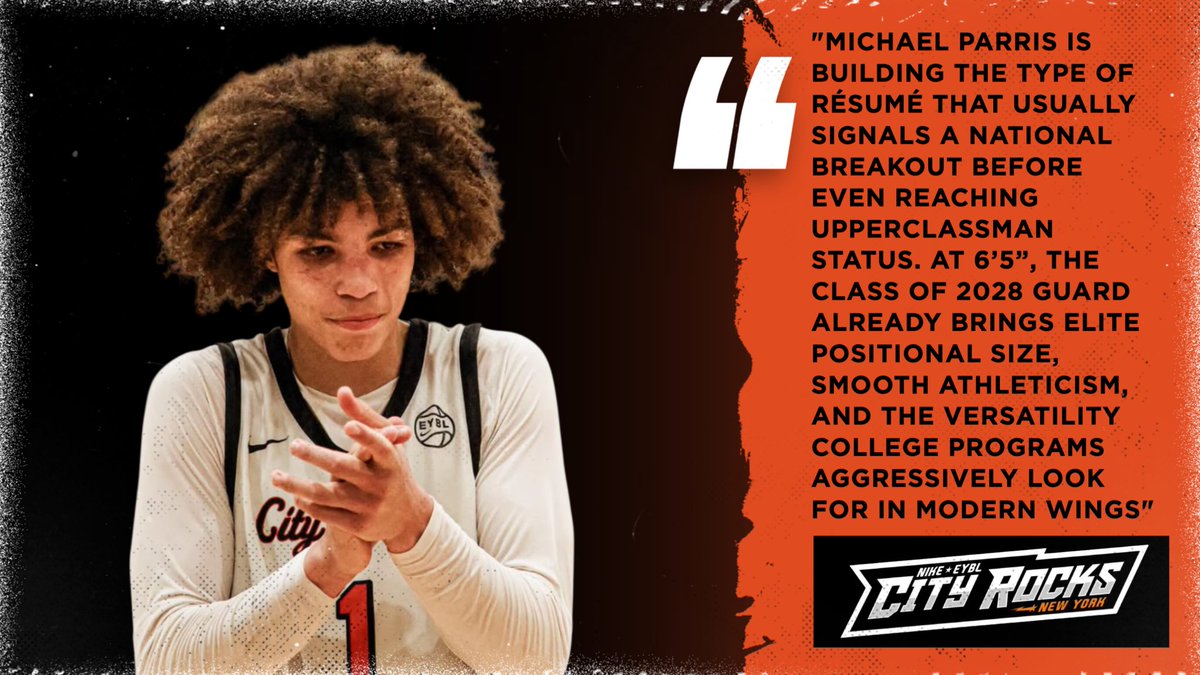 TheCityRocks's tweet photo. Now class of 2029, @Michael23parris is ready to keep raising his stock #CRFam 🟠 https://t.co/7ZVOo4fZbt