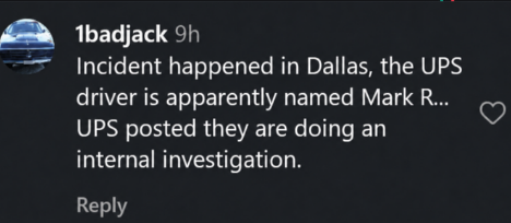 Thunderbro174's tweet photo. 15 MILLION VIEWS ON INSTA AND MILLIONS ON X.

The UPS Final Boss is going GIGA viral.

UPS reveiled his name and that they are doing an internal investigation because the video is SO viral.

https://t.co/FQkdbtdOul

https://t.co/vhVCSh46TR https://t.co/U2DkjM3xP5