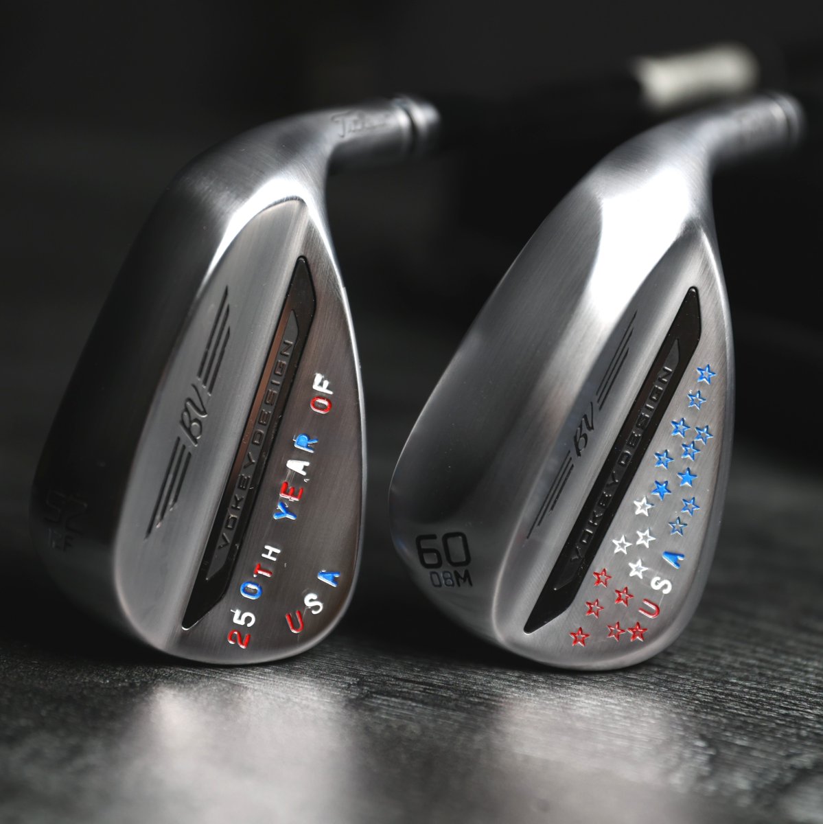 2ndSwingGolf's tweet photo. 🚨 250 YEARS OF AMERICA = 2 FREE VOKEYS! 🚨

To celebrate the USA’s 250th Birthday, we’re giving away TWO custom-stamped, USA-themed Vokey SM11 wedges to two lucky golfers!🏌️‍♂️

How to Enter:
⛳️ Like & Share this post 
⛳️ Follow @2ndSwingGolf
⛳️ Drop a comment with your preferred wedge + Tag your golf crew

We’re picking 2 random winners and announcing them next week. Have a safe and happy 4th of July weekend! 🎆

*Winners will be contacted via DM by @2ndSwingGolf