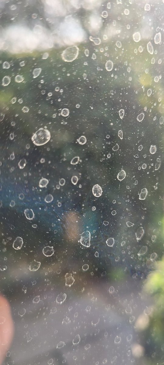 ANGRYNIC2's tweet photo. I live in the remote countryside, there is no traffic pollution, my windows were cleaned a week ago... so after last nights 'summer 🤣' rain... wtf is this shite all over my windows? Geoengineering chemical residue. That's what. These soulless chemtrail pilots need big karma now. https://t.co/eqeDyStxru