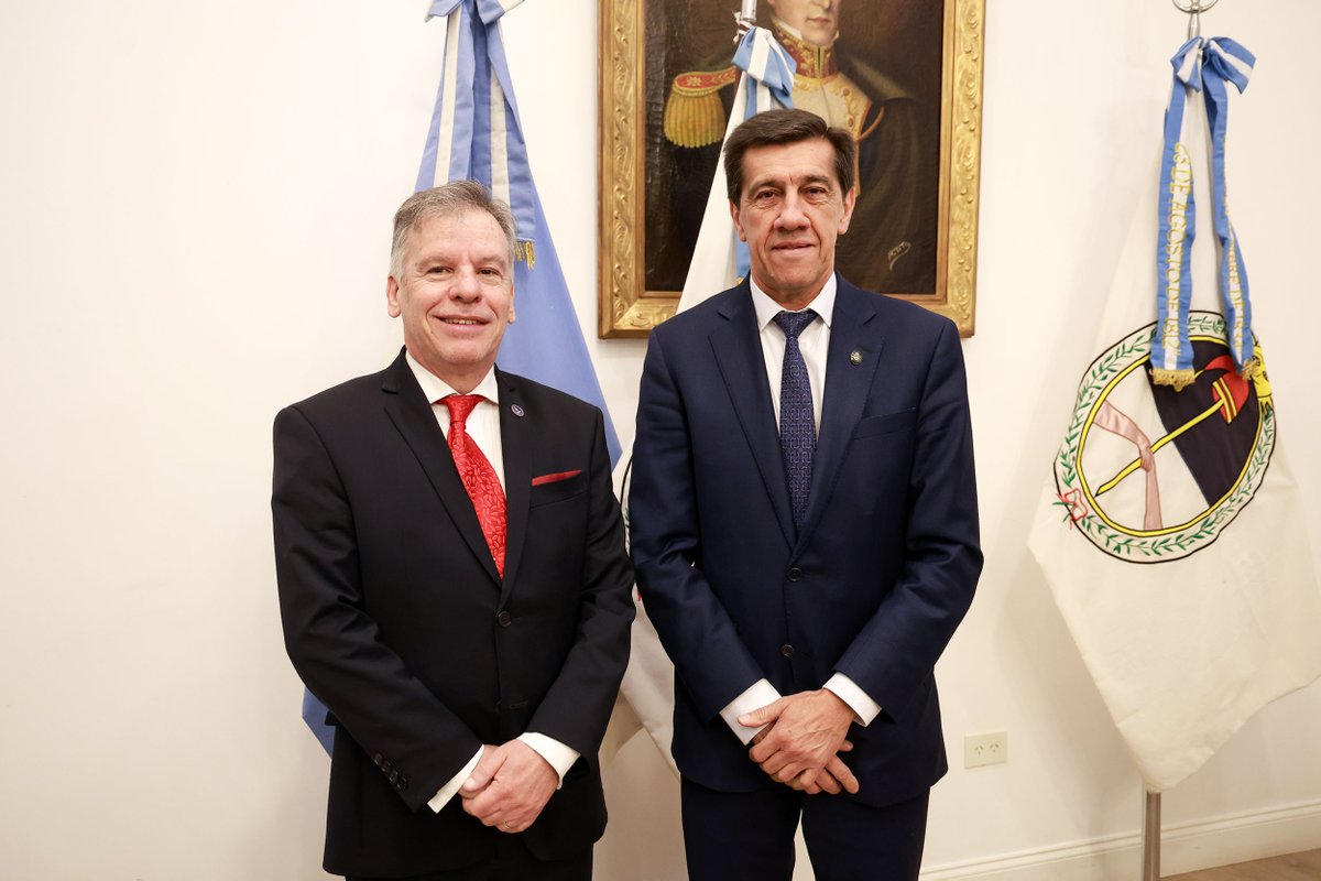 sigenarg's tweet photo. Carlos Sadir, gobernador de Jujuy, recibió a Alejandro Díaz, titular de SIGEN, para avanzar en el fortalecimiento del control interno en la provincia. https://t.co/MsZtNkqZtz