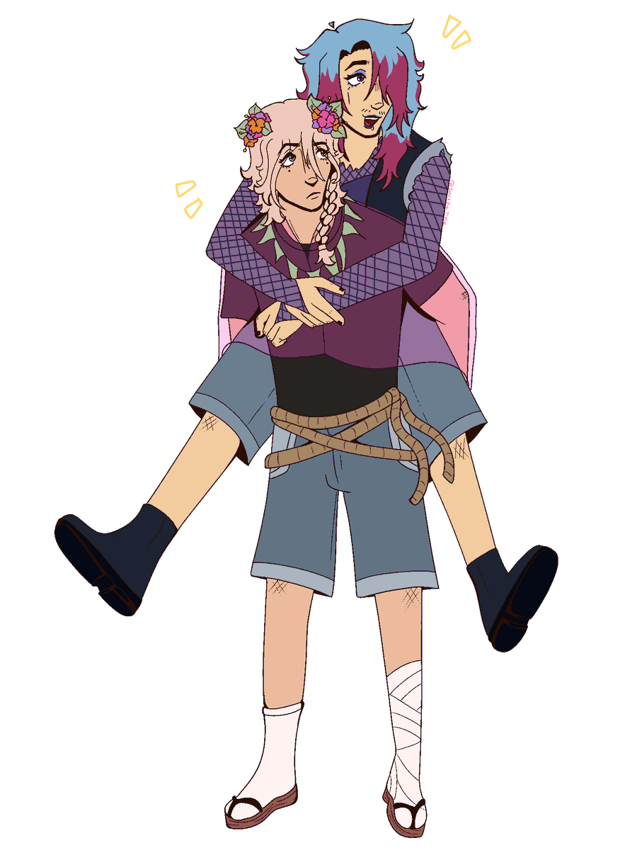 softboitime's tweet photo. I am quite fond of my first artfight attack this year!! My oc Jasper with the GOAT @https_a_sim's oc Aeros ^^ https://t.co/GJRWoR23o0