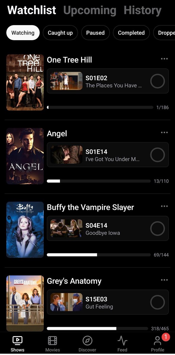 suniwinchester's tweet photo. bueno ya actualicé todo manualmente a bingeboxd, la verdad me gusta la app. Se ve muy bonita https://t.co/LjVghEL7xB