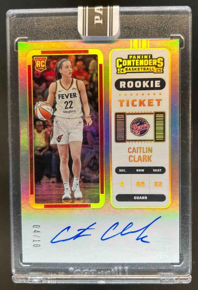 JylesCards's tweet photo. Caitlin Clark rookie gold auto /10🚨

https://t.co/ObsIgncdHq #ad https://t.co/ZxtL8TDJYS