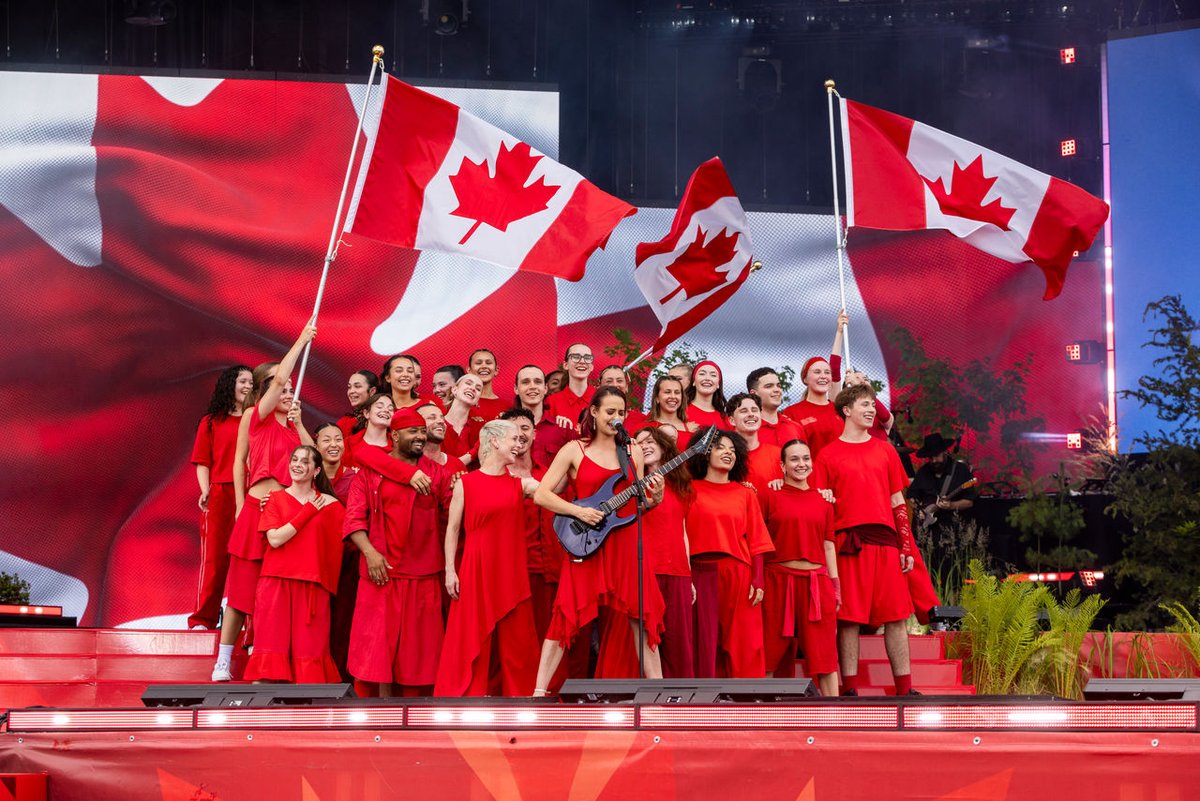 CdnHeritage's tweet photo. Today, we look back with gratitude and forward with hope. 🇨🇦✨

Although weather conditions in Canada’s Capital Region prevented us from continuing the celebrations into the evening, the spirit of Canada Day remained strong throughout the day. https://t.co/fXBp5fxYen