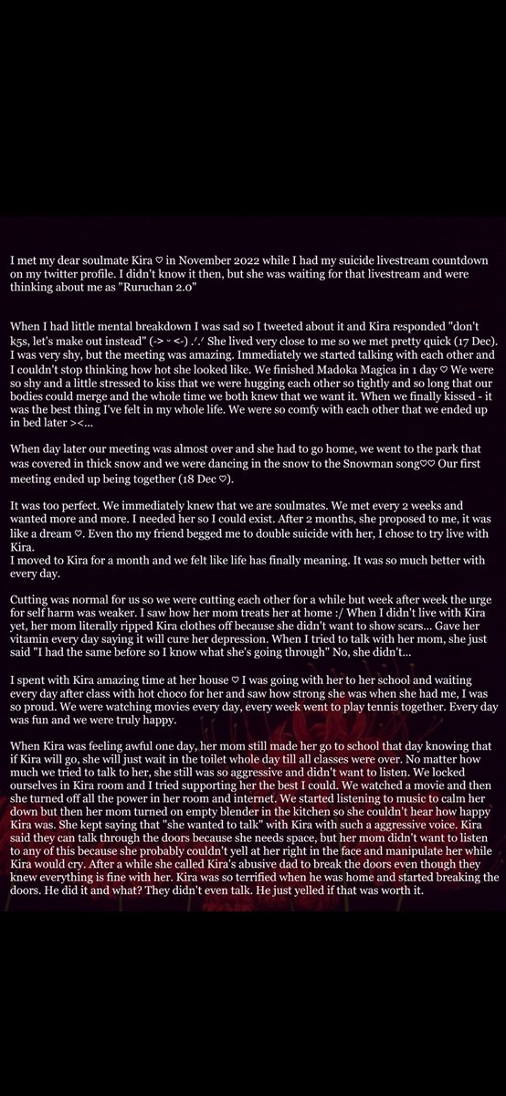 Ant3penulti3me's tweet photo. The person they found after the dokomi con in Germany is a groomer. They were known for grooming minors. They groomed is actual girlfriend when she was 16, he was 21. They kidnapped her. Made her cut herself with them. They then made her promise to kill herself with them https://t.co/ieyb7CjxLf