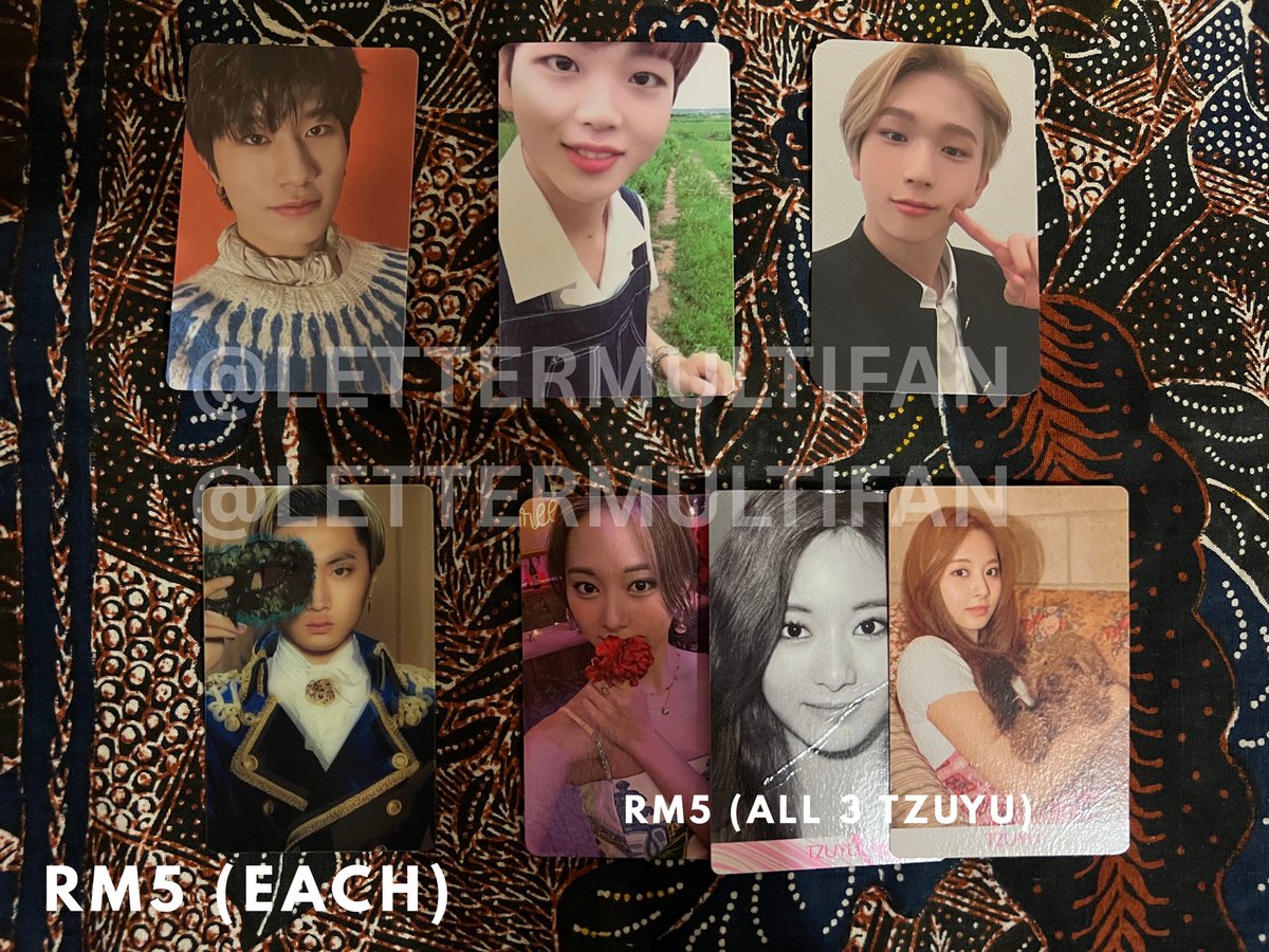lettermultifan's tweet photo. °。⋆⸜ 🇲🇾 wts kpop lfb ⸝⋆。°
♡ on hand & ready to ship
♡ serious buyers only
♡ prices are negotiable until sold
♡ wm: rm8 | sabah/sarawak: rm10
♡ videos will be provided before payment
#pasarenhypen #pasartwice #pasarkpop #pasaryedam #pasartreasure https://t.co/lwEXapooGV
