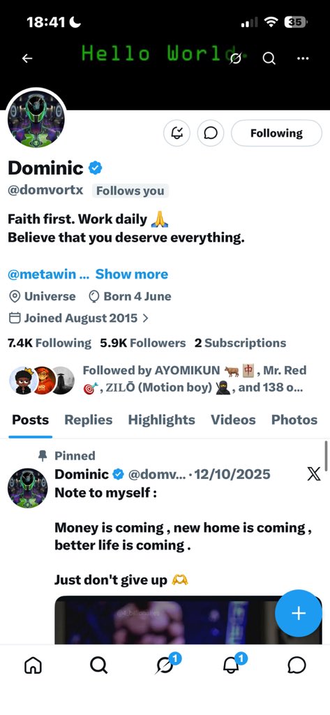 Theyfwpeaky's tweet photo. @pathezzy @domvortx Can i please get a blue tick bro 

6eCPDsrWJRPZEQfXXdMXMEo6q4EGyuKC4VK3DNrvbdTc https://t.co/nqzHBgOv9u