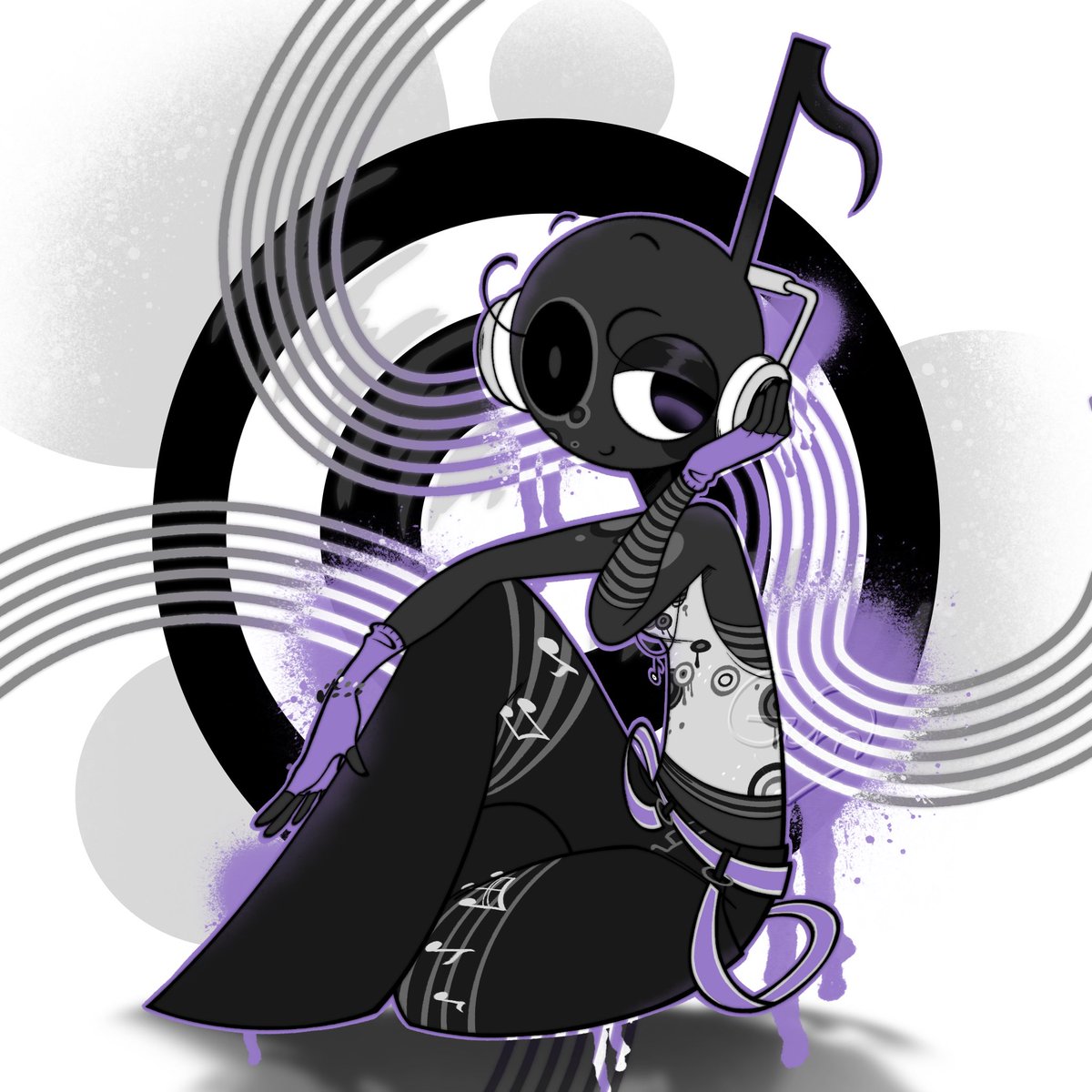 dumgum04's tweet photo. Attack of **Vinyl** for @catzinspace_ !! https://t.co/v2kLFSN20U
