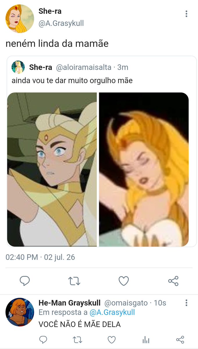 grayskullloves's tweet photo. Elas não cansam de ser mãe e filha https://t.co/eNd3h7HHZ2