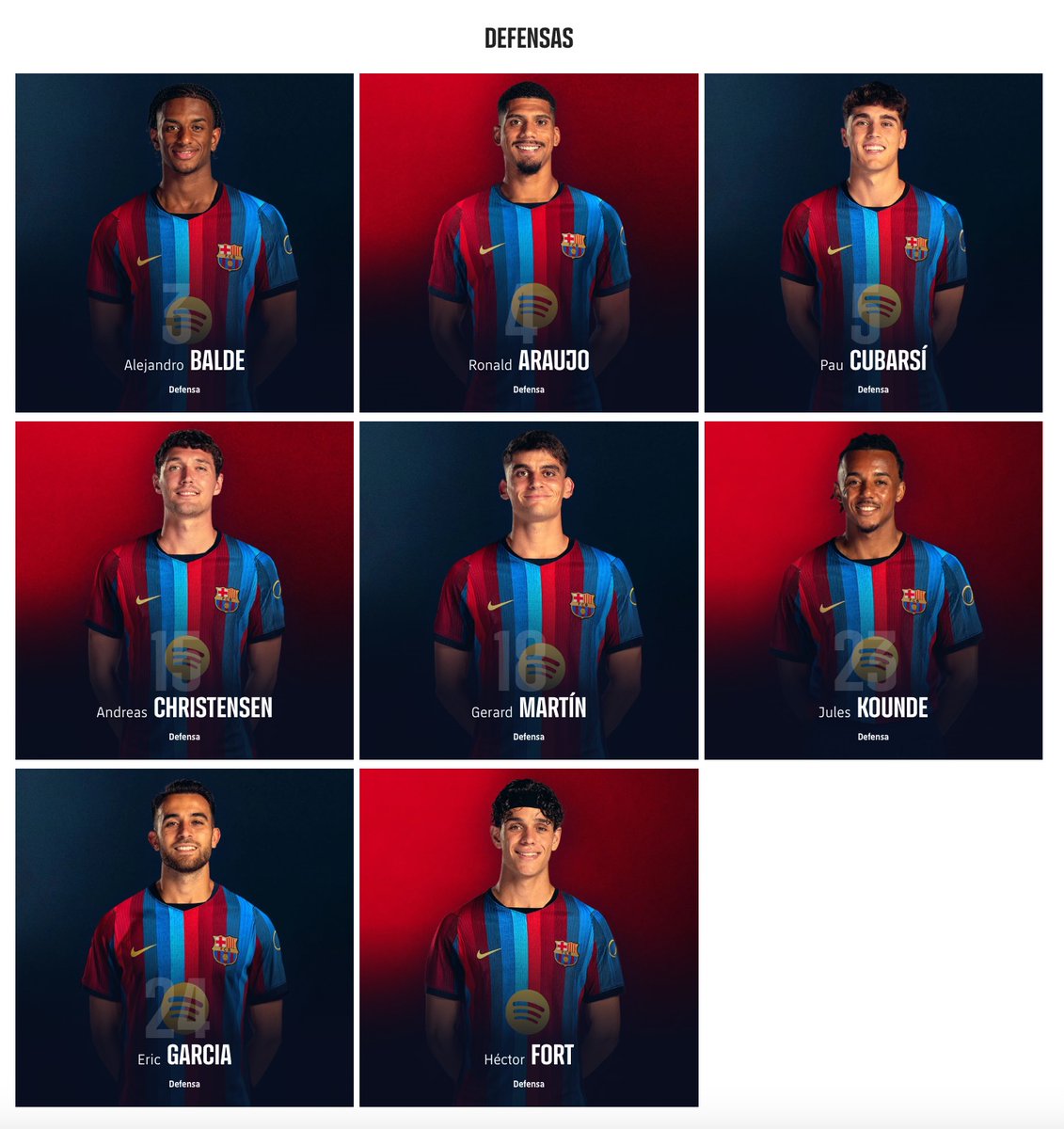BarcaUniversal's tweet photo. 🚨 OFFICIAL: Barcelona have released their official squad for next season.

Joao Cancelo, Marcus Rashford, and Robert Lewandowski were officially REMOVED. https://t.co/sp9D2JX1UG