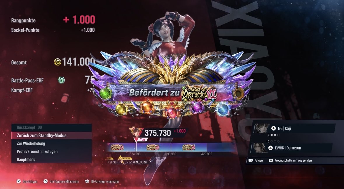 kashinkoj1's tweet photo. Finally Ling Xiaoyu GoD6 ✅ #LingXiaoyu #Xiaoyu #Tekken8 https://t.co/pJnLeYxAKO