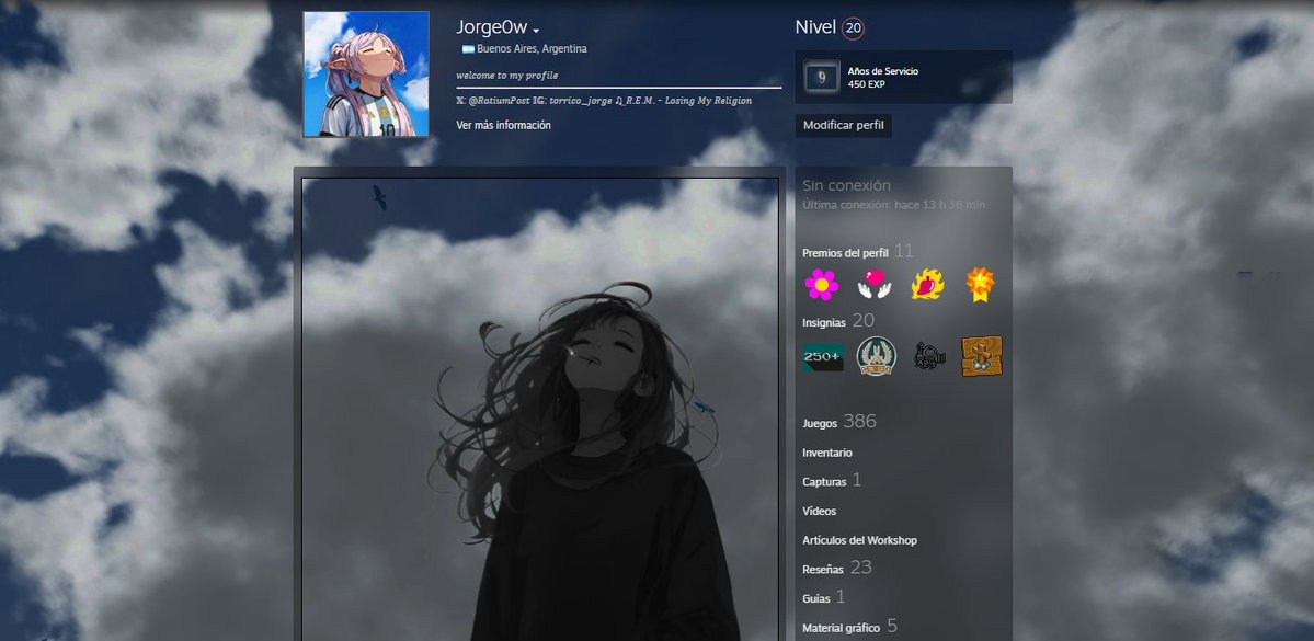 RatiumPost's tweet photo. Tu perfil de steam es una carta de presentación.
El gordo Cs tiene sus inventario
El otaku tiene algo con diseño de monas chinas o anime
El vago tiene una ensalada de frutas
Una vez alguien dijo "Muéstrame tu perfil de Steam y te diré quien eres" ✍️ https://t.co/uFXh6y2PU0