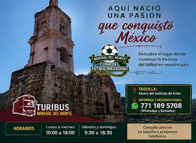 TuribusRDM's tweet photo. ¿Sabías qué?

En Real del Monte se jugó por primera vez el fútbol en México https://t.co/LxiHC1WCnY