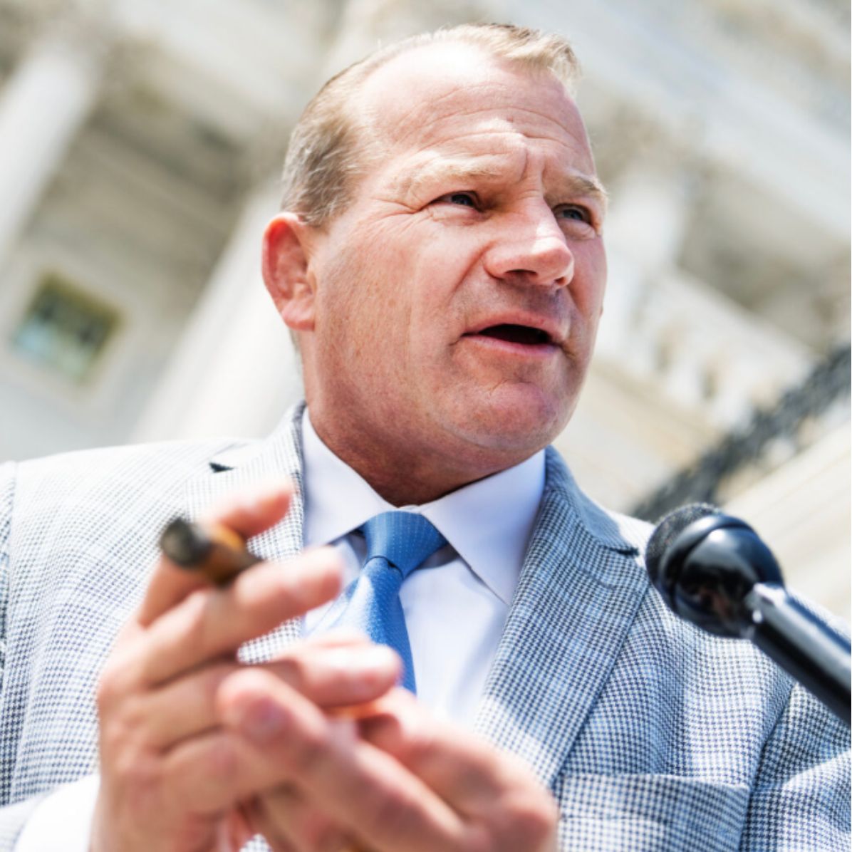 GOP__Ls's tweet photo. 🚨 Republican Troy Nehls was asked about affordability.

He responded by calling Americans lazy, then bragged about how he is about to go eat steak and lobster. https://t.co/jEPw59wKss