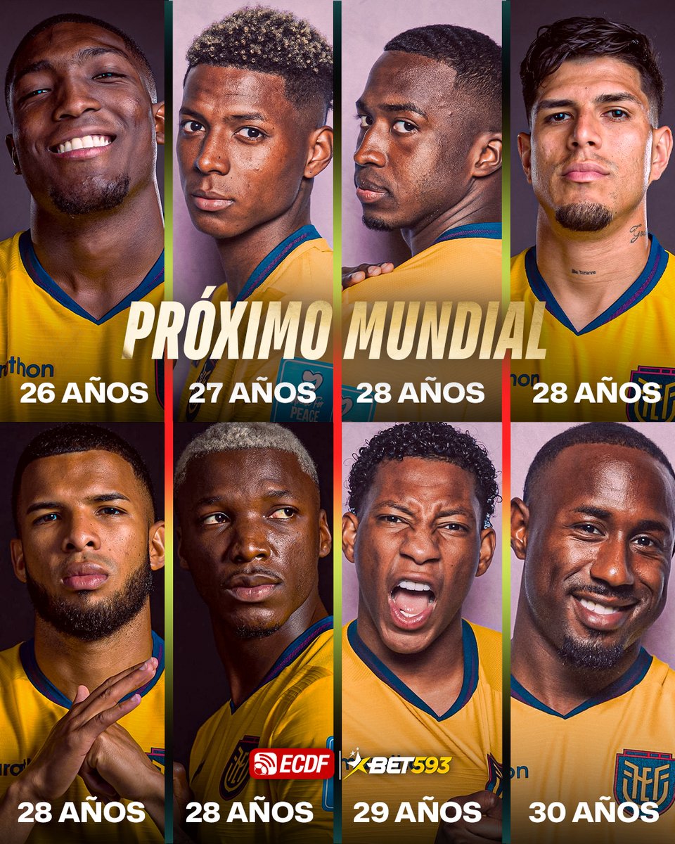 ElCanalDFutbol's tweet photo. 🧐 LA EDAD DE LA BASE DE LA TRI PARA EL MUNDIAL 2030... 🇪🇨

La mayoría de esta generación llegará en plena madurez futbolística y con una nueva oportunidad para hacer historia con Ecuador. 💪🔥

LA REVANCHA PODRÍA LLEGAR EN 2030. 🔜 #Bet593 https://t.co/twNUZr7tcd