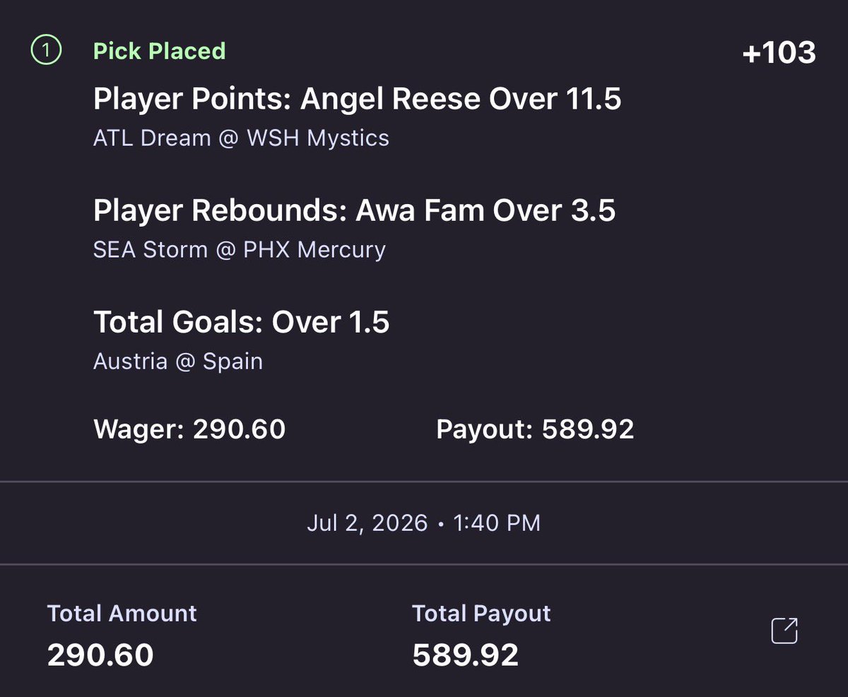 BaneSquad_'s tweet photo. Ya’ll watched me do the following 

$70 to win $140 ✅
$140 to win $290✅

Now let’s flip that $290 into $589 ‼️👀

More picks posted on Twitch 

https://t.co/gAO4Z10AEc https://t.co/zu0o036DMc
