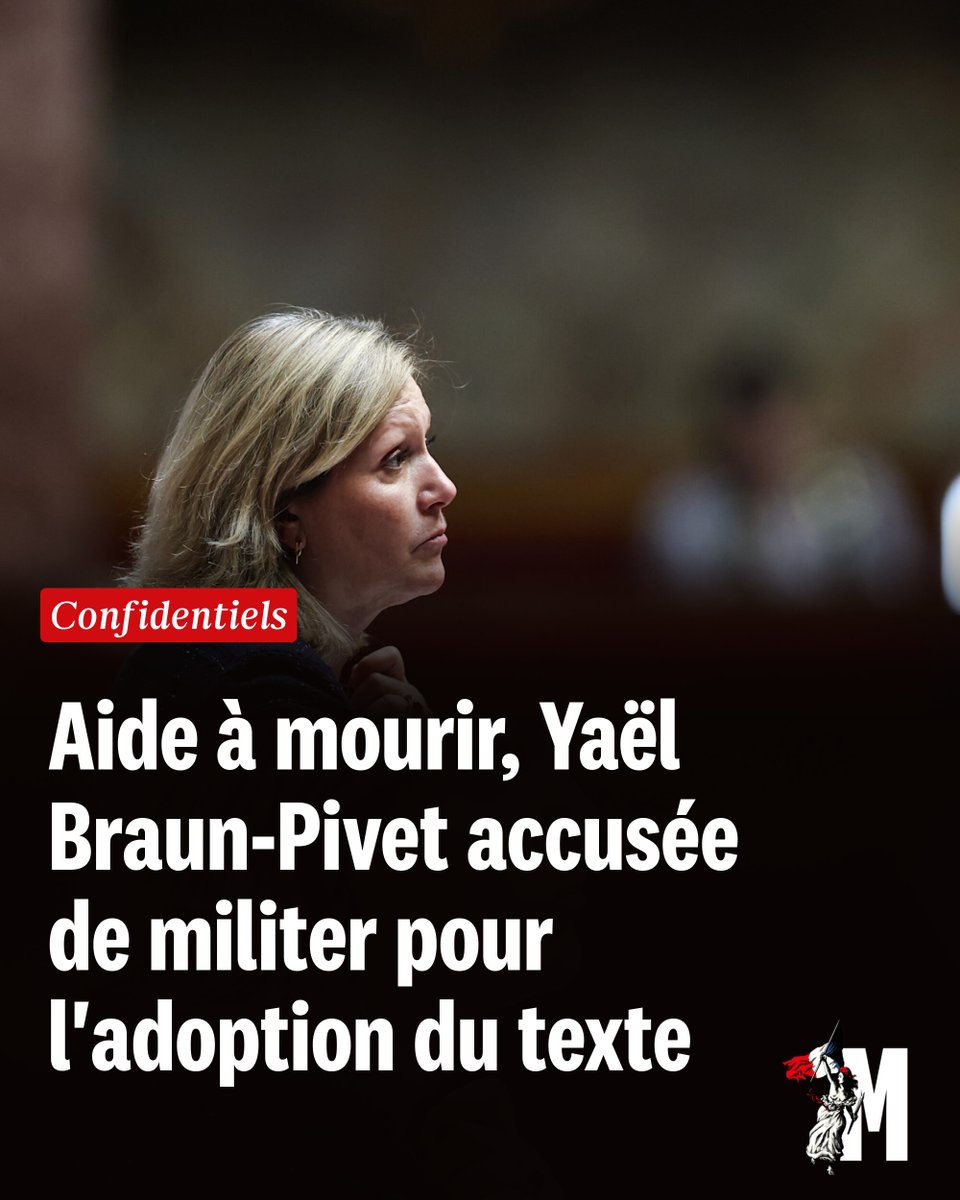 MarianneleMag's tweet photo. Aide à mourir, Yaël Braun-Pivet accusée de militer pour l'adoption du texte
➡️ https://t.co/gbmHINMYLu https://t.co/yBRIs5bPD6