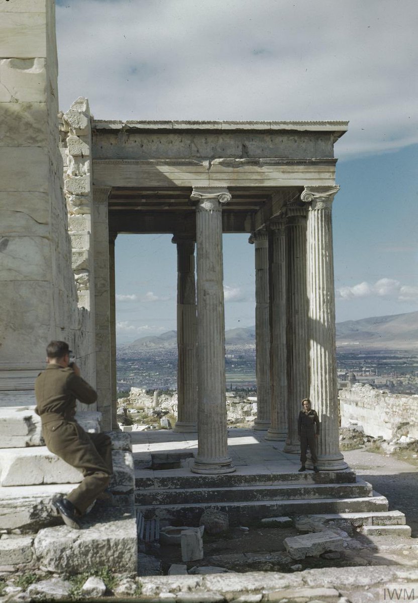 Sergeant Greg Raco Sergeant R Gregory photographs a comrade during a tour of the Acropolis ...