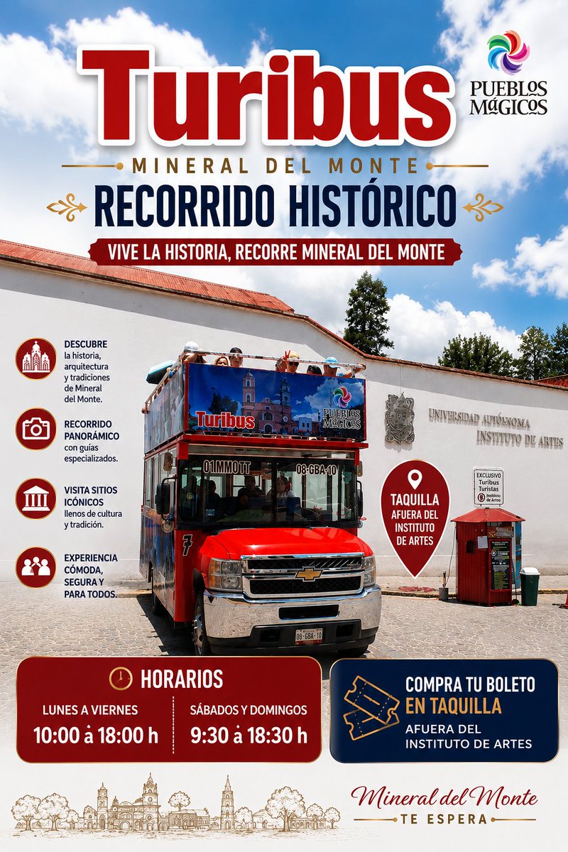 TuribusRDM's tweet photo. Todo eso lo podrás descubrir mientras paseas por este hermoso lugar, en el Turibus

#TuribusRealDelMonte
#Aventura 
#Recorridos https://t.co/NSiny8uyGw