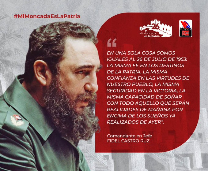 AdaCmkc's tweet photo. #MiMoncadaEsLaPatria 
#SantiagoDeCuba
@LaCmkc https://t.co/ytILVUT7ic
