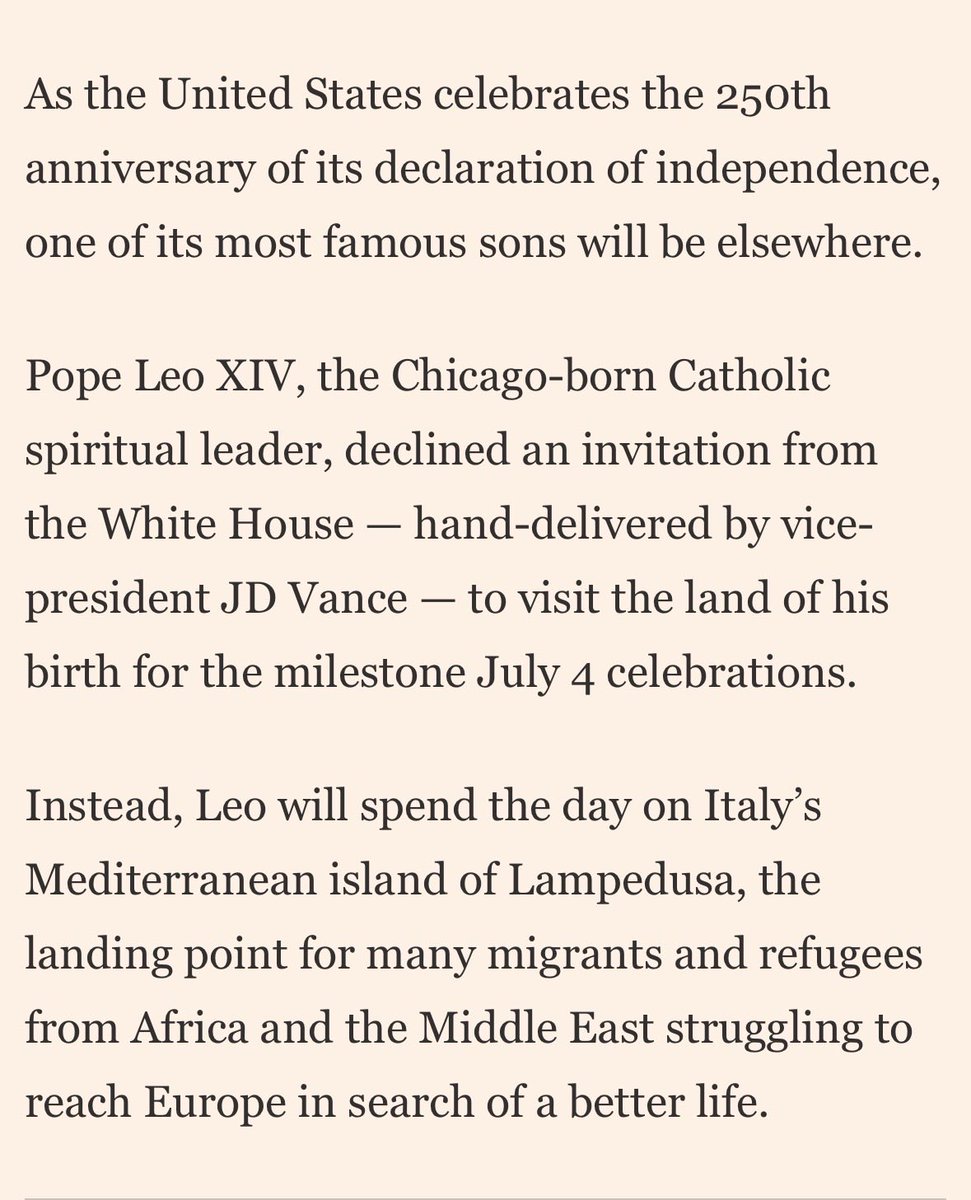 alex_callinicos's tweet photo. Leo XIV knows how to make a point. https://t.co/43NcRfuk49
