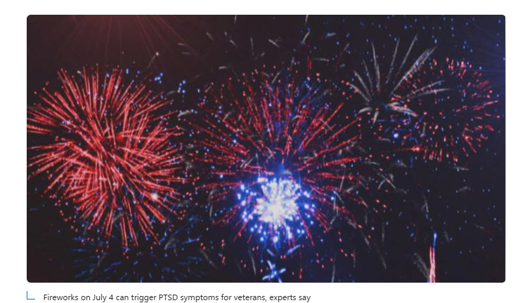 strongstar_ptsd's tweet photo. Should those bothered by #fireworks because of #PTSD avoid these celebrations on July 4th? No, says STRONG STAR Director Dr. Alan Peterson of @UTHealthSA @TheLongSOM. Hear why in this news story by KENS-TV. https://t.co/DFddfNRKB5 https://t.co/ZqwIOQwePV