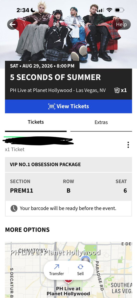 brooklyn1601's tweet photo. would anyone be interested in buying this ticket for the 5sos vegas show i’m looking to buy a star pit instead https://t.co/U4RFQ8BEqH