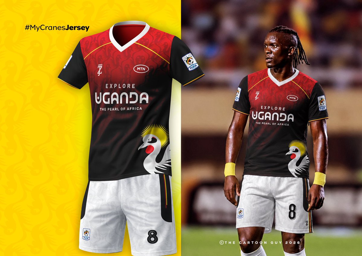Cartoon_Guy_'s tweet photo. ;@mtnug asked “What’s ONE thing you’d change about the Uganda Cranes jersey?”

Here’s my submission:
I have made the jersey tell more of Uganda’s story by incorporating subtle cultural pattern inspired by our heritage. 🇺🇬 #MyCranesJersey https://t.co/XVRSBwBdh4