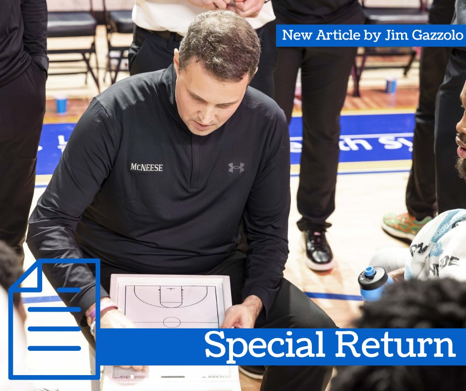 cbslakecharles's tweet photo. "...for @McNeeseMBB fans, the moment they are looking for to start the year is Oct. 8 against @LSUBasketball.

It’s Will vs. Bill."

Read the full article by Jim Gazzolo: https://t.co/W5gxOPRFFb https://t.co/8Y47LYpon1