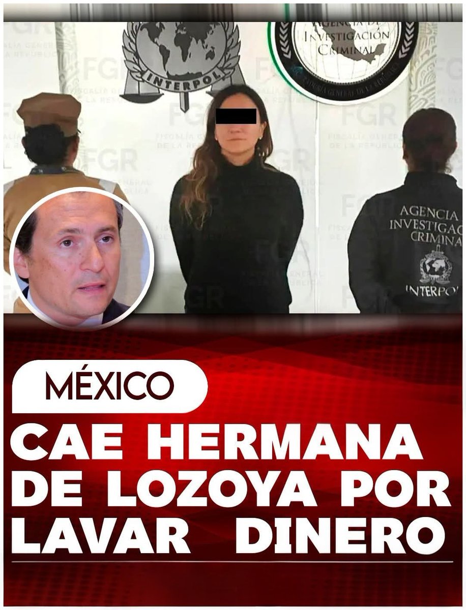 Veronic69884232's tweet photo. La @FGR aprehendió a Gilda Susana Lozoya Austin hermana de Emilio Lozoya, señalada como beneficiaria de una empresa que recibió millones de Altos Hornos de México en el caso Agronitrogenados. Ese dinero habría pagado una residencia de 32 mdp en CDMX. Y ¿La oposición? Calladita 🤫 https://t.co/GCY3zde3Mo