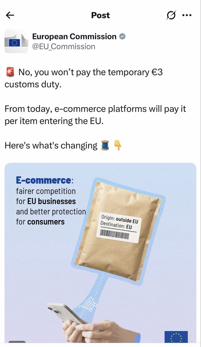 Sanderucci's tweet photo. Oei, fake news van de Europese Commissie, weerlegd door de ECB… 🤡 https://t.co/5cAbgPHv0r