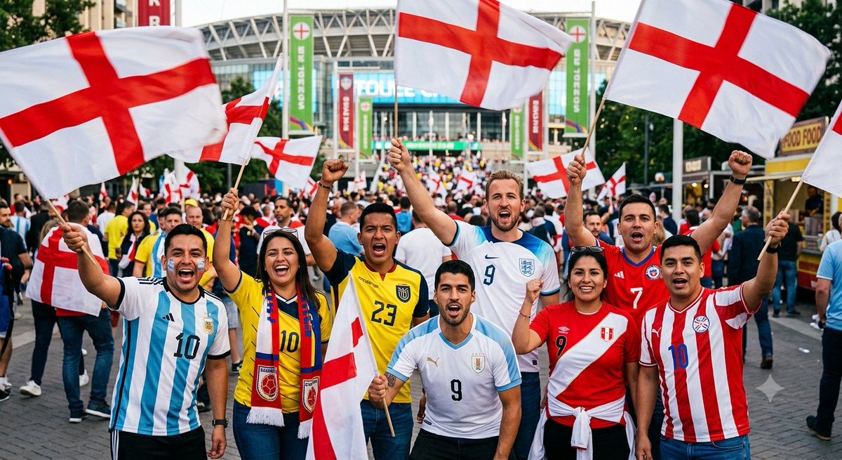 galosanchez20's tweet photo. "Todos los latinoamericanos debemos apoyarnos mutuamente en el mundial"

Toda sudamérica el domingo en el partido México vs Inglaterra: https://t.co/IkIN9uwIC5