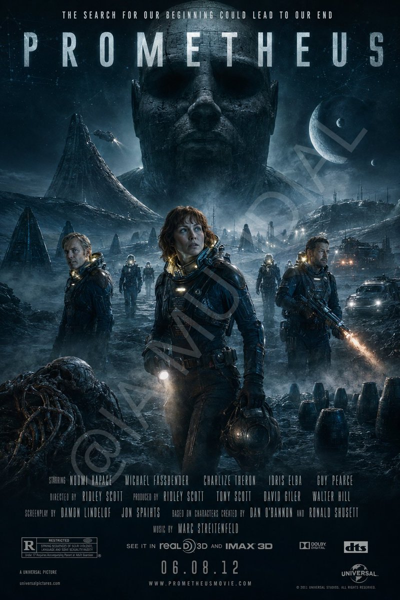 IAMUNDIAL2027's tweet photo. #fanposter #posterfan #fanart #artfan #posterpeliculas #movies #peliculas #scifi #PROMETHEUS https://t.co/6dzAQkuk6z