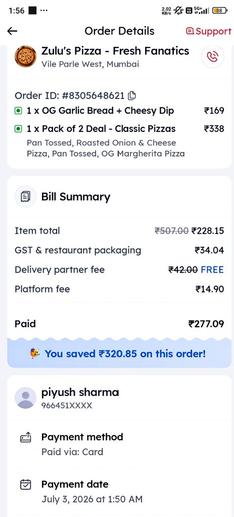 Sharma9664's tweet photo. Hey @zomato @zomatocare, my payment failed at 1:16 AM and I lost my promo code. The app said to wait 30 mins for it to reappear, but it never did, forcing me to pay the higher amount . Also, stuck in an AI bot loop with no human rep! Pls help. https://t.co/z2REi9d80u