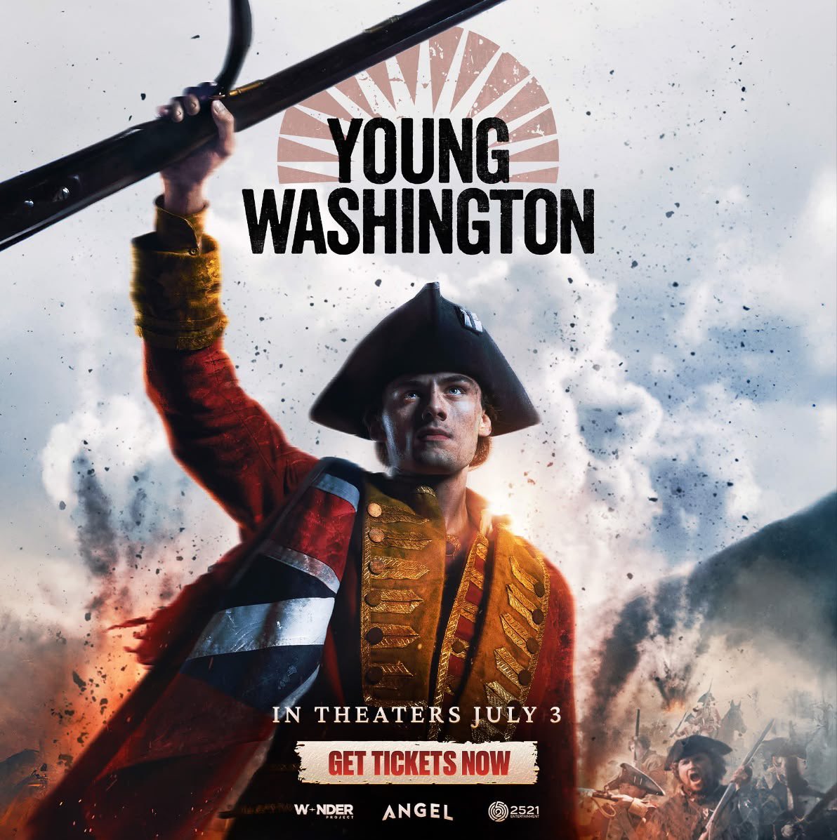 X_Ioas's tweet photo. 🎬 فيلم Young Washington يبدأ عرضه غدًا في دور السينما.

يروي قصة جورج واشنطن في شبابه قبل أن يصبح أول رئيس للولايات المتحدة، ويركز على بداياته العسكرية والأحداث التي شكّلت شخصيته. citeturn0news20turn0search12 https://t.co/q2M0qYGEER