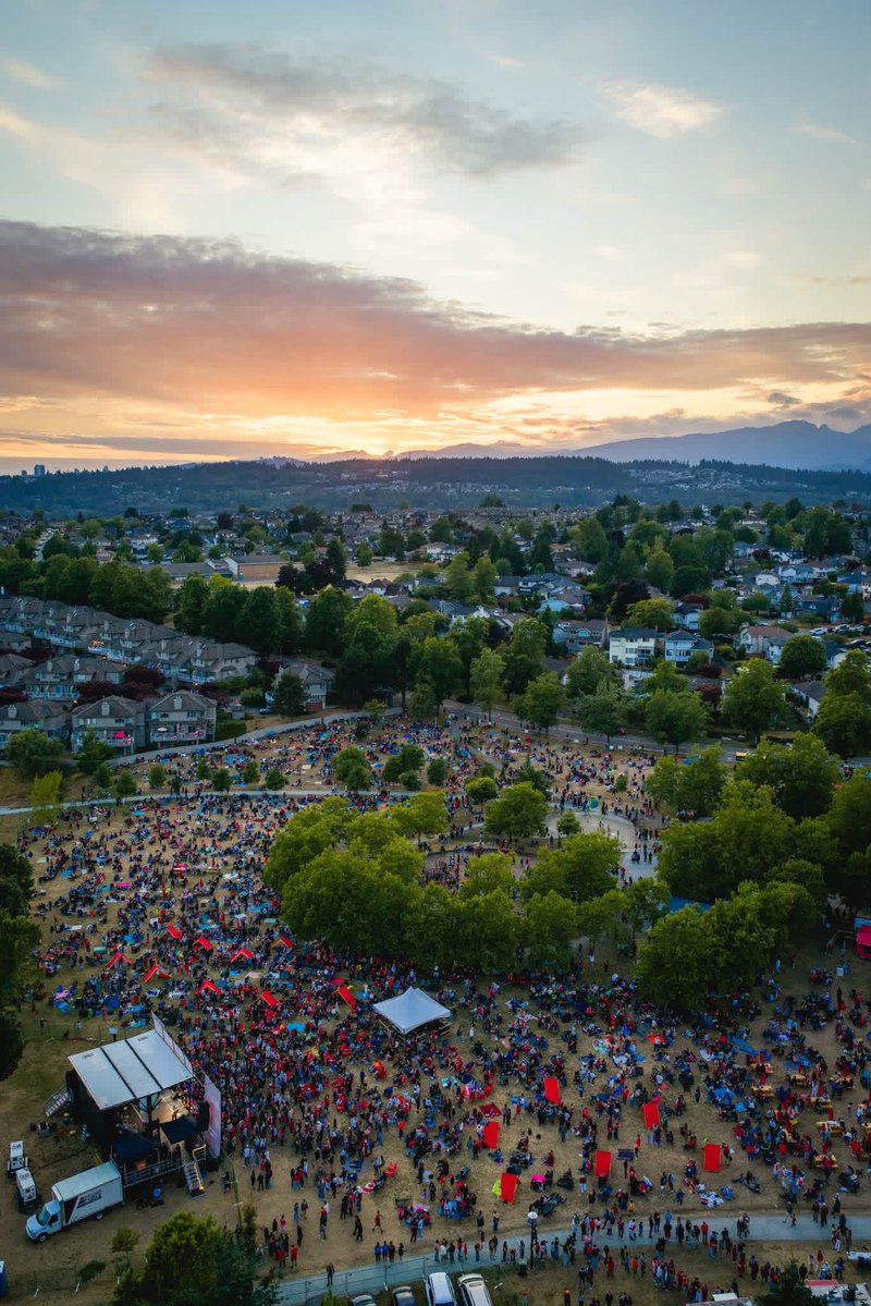 BradWestPoCo's tweet photo. What a day, Port Coquitlam! 🎆

More than 20,000 residents and visitors filled Castle Park yesterday for our biggest celebration of the year, a full day of live music, food trucks, market vendors, family activities and a spectacular fireworks finale.

Thank you to our incredible City staff, volunteers, sponsors, community partners, performers and everyone who worked behind the scenes to make Canada Day such a success.

You filled Castle Park with Canadian pride, community spirit, and everything that makes Port Coquitlam such a special place to call home.

Tell us what you thought! Complete our short survey by July 19 for a chance to win a $100 gift card to a Port Coquitlam business of your choice: https://t.co/rqUTpM4DcJ

📸 More photos at https://t.co/qKKscZw4Db